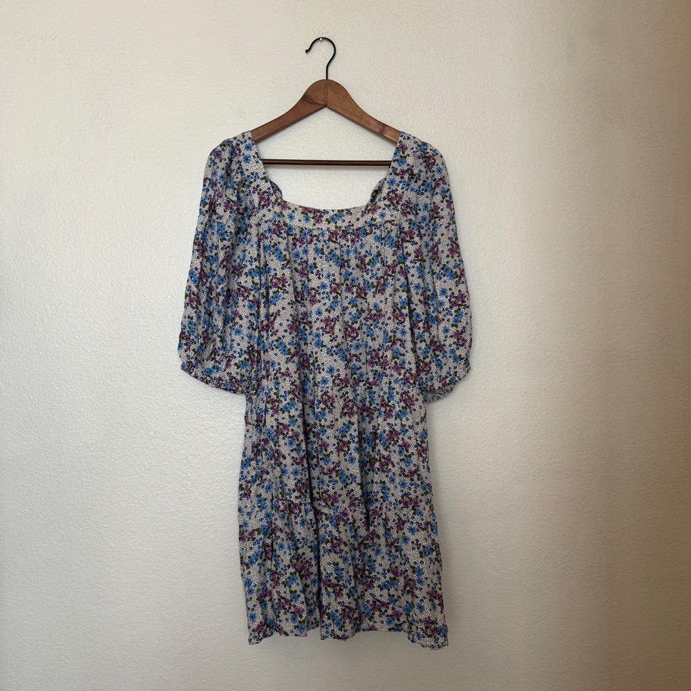 NWT Violet Romance Floral Polka Dot Dress Size 14